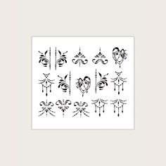 1 лист наклейка для ногтей с принтом Shein