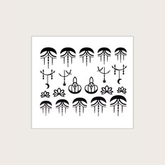 1 лист наклейка для ногтей с принтом Shein