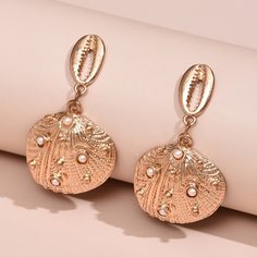 Серьги-подвески с ракушкой Shein
