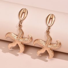 Серьги-подвески с морской звездой Shein