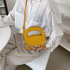 Сумка-сэтчел с цепочкой Shein