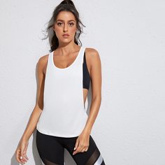 Однотонная майка Shein