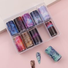 Наклейка для переноса ногтей 10шт Shein