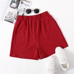 Шорты с эластичной талией и карманом Shein