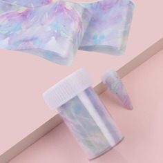 1шт наклейка с мраморным рисунком для ногтей Shein