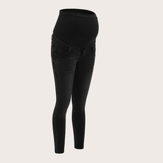 Джинсы с карманом для беременных Shein