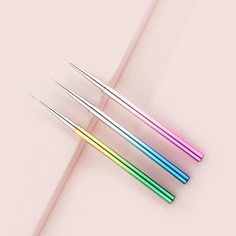 Набор кистей для дизайна ногтей с омбре 3шт Shein