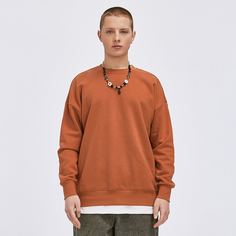 Мужской однотонный свитшот Shein