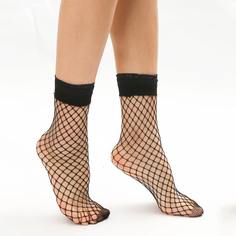 Сетчатые носки с кружевной отделкой Shein