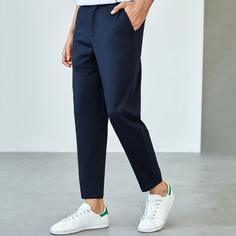 Пугавица Одноцветный Повседневный Мужские брюки Shein