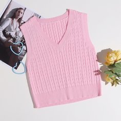 Вязаный жилет Shein