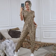 Комбинезон с леопардовым узором Shein