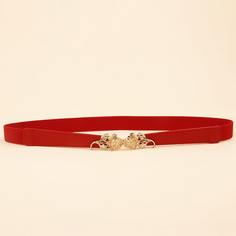 Красный тонкий ремень Shein