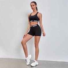 Спортивный топ и велошорты Shein