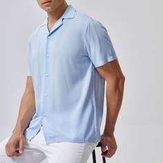 Мужская однотонная рубашка Shein