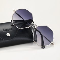 Мужские солнцезащитные очки с геометрическим дизайном Shein