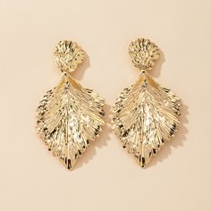 Серьги-подвески в форме листвы Shein