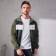 Спортивный Мужские спортивные куртки Shein
