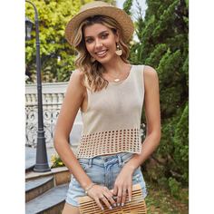Вязаный жилет Shein