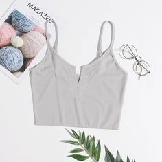 Топ с вырезом на бретелях Shein