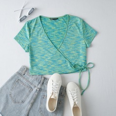 На запах Повседневный Женские топы Shein