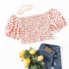 Топ с принтом Shein