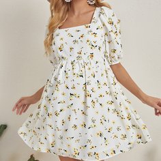 Цветочный принт Бохо Платья для беременных Shein