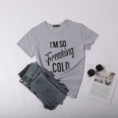 Лозунг Повседневный Футболки Shein