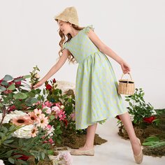 Платье в горошек для девочек Shein