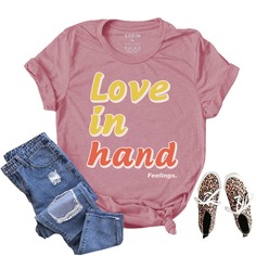 Лозунг Повседневный Футболки Shein