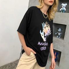 Футболка с оригинальным принтом Shein