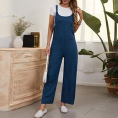 Одноцветный Институтский Комбинезоны Shein