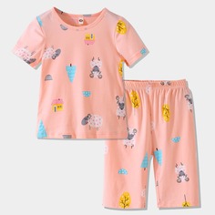 Мультяшный принт милый Домашняя одежда для девочек Shein