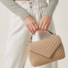 На цепочке Шеврон Элегантный Сумка Shein
