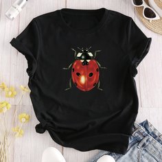 Животный Повседневный Футболки Shein