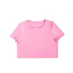 Однотонная короткая футболка Shein