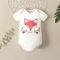 Мультяшный принт Боди для малышей Shein