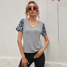 Футболка с леопардовым принтом Shein