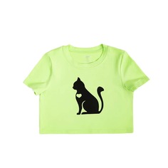 Животный Повседневный Футболки Shein