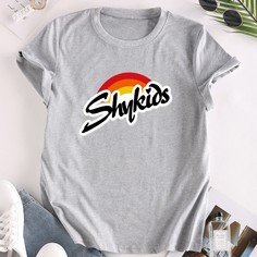 Футболка с оригинальным принтом Shein