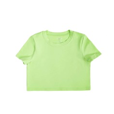 Однотонная короткая футболка Shein