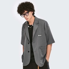 Мужской однобортный пиджак с заплатой Shein