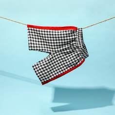 Шорты с эластичной талией в клетку для мальчиков Shein