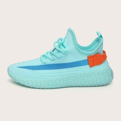 на шнурках Контрастный цвет Спортивный Кроссовки Shein