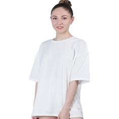 Однотонная футболка оверсайз Shein