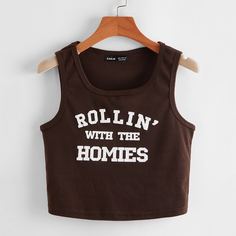 трикотажный буква Повседневный Размера плюс жилет Shein