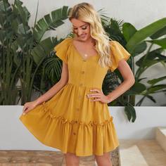 Платье с оборками Shein