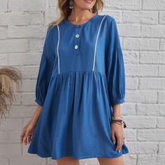 Платье на пуговицах Shein