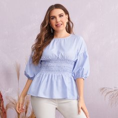 Топ размера плюс в полоску Shein