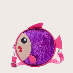 Круглая сумка с блетсками для девочек Shein